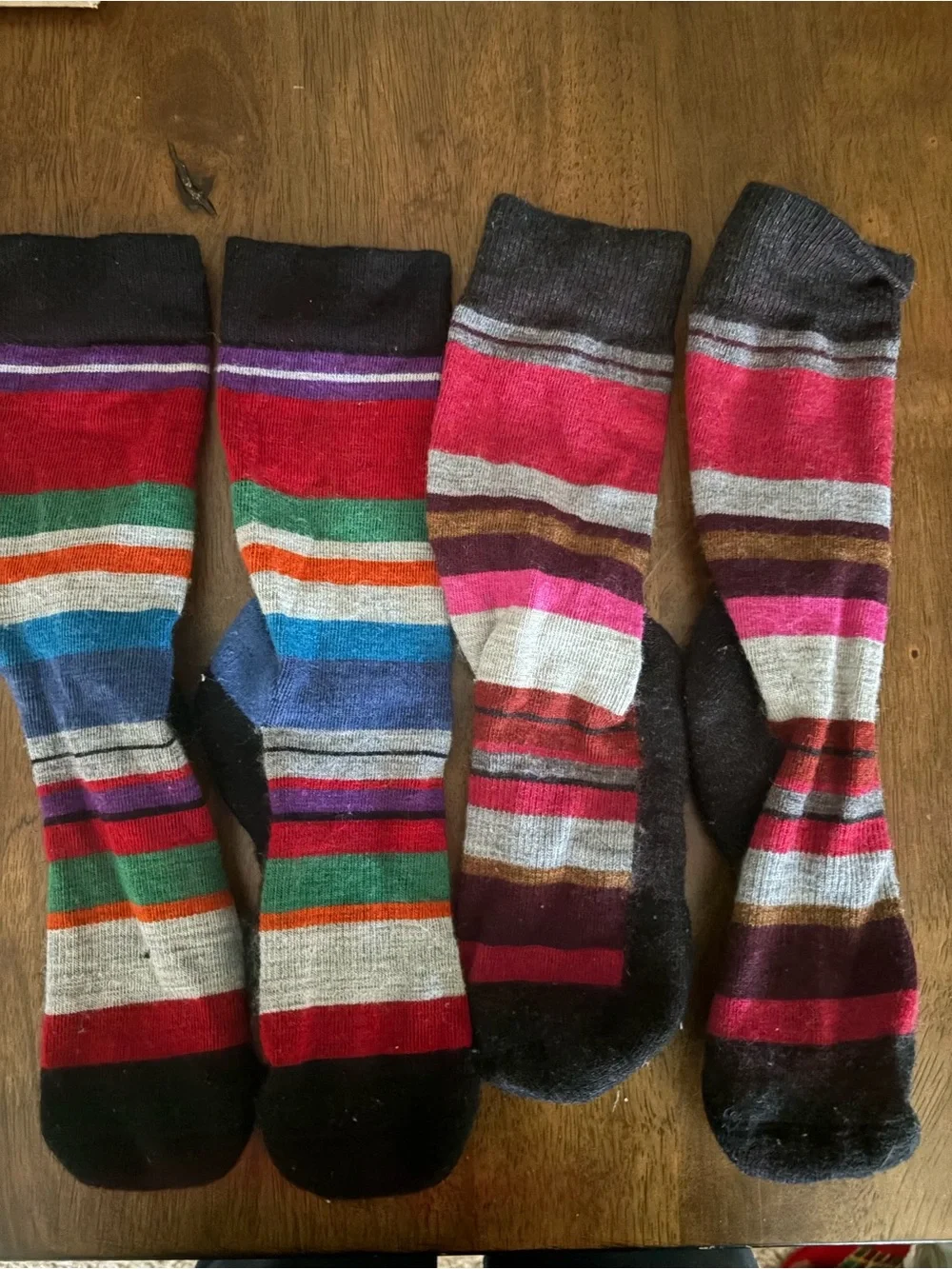 Striped Multicolor Women’s Smartwool Cushion Crew Socks x2